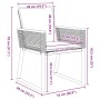 Conjunto de Comedor de Jardín de 5 piezas con Cojines Negro Ratán Poliéster | Foro24.es | Tu tienda online para hogar, jardín y más Foro24.es