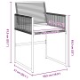 Juego de Comedor de Jardín de 5 Piezas con Cojines Poliratán Negro | Foro24.es | Tu tienda online para hogar, jardín y más Foro24.es