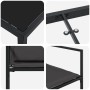 Conjunto de Comedor de Jardín de 5 Piezas con Cojines Negro Textileno y Acero de , Sillas de jardín - Ref: Foro24-3379333, Pr...