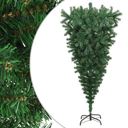 Árbol de Navidad artificial invertido con soporte verde 180 cm en Decoración Festiva y Estacional | Comprar online en Foru.es