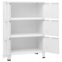Baúl de almacenaje industrial metal blanco 75x40x115 cm de vidaXL, Baúles de almacenamiento - Ref: Foro24-339629, Precio: 158...