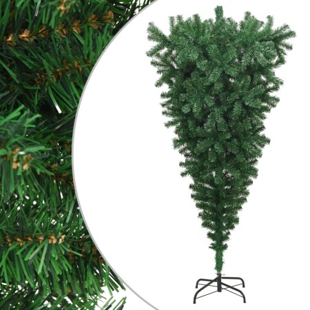 Árbol de Navidad artificial invertido con soporte verde 210 cm en Decoración Festiva y Estacional | Comprar online en Foru.es