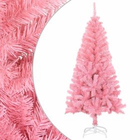 Árbol de Navidad artificial con soporte PVC rosa 120 cm en Decoración Festiva y Estacional | Comprar online en Foru.es