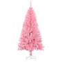 Árbol de Navidad artificial con soporte PVC rosa 120 cm en Decoración Festiva y Estacional | Comprar online en Foru.es