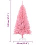 Árbol de Navidad artificial con soporte PVC rosa 120 cm en Decoración Festiva y Estacional | Comprar online en Foru.es