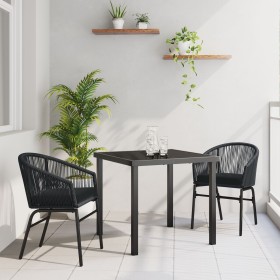 Conjunto de Jardín de 7 Piezas en Ratán Poliéster Gris de , Sillas de jardín - Ref: Foro24-3379363, Precio: 650,40 €, Descuen...