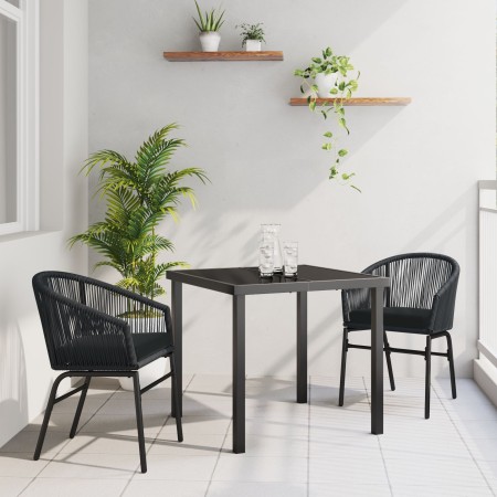 Conjunto de Jardín de 7 Piezas en Ratán Poliéster Gris de , Sillas de jardín - Ref: Foro24-3379363, Precio: 650,40 €, Descuen...