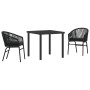 Conjunto de Jardín de 7 Piezas en Ratán Poliéster Gris de , Sillas de jardín - Ref: Foro24-3379363, Precio: 650,40 €, Descuen...