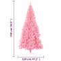 Árbol de Navidad artificial con soporte PVC rosa 240 cm en Decoración Festiva y Estacional | Comprar online en Foru.es