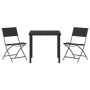 Conjunto de Comedor de Jardín de 5 Piezas - Textilene Negro y Acero de , Sillas de jardín - Ref: Foro24-3379374, Precio: 206,...
