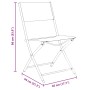 Conjunto de Comedor de Jardín de 5 Piezas - Textilene Negro y Acero de , Sillas de jardín - Ref: Foro24-3379374, Precio: 206,...