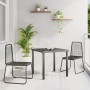 Juego de Comedor de Jardín de 3 Piezas Poliratán Negro de , Sillas de jardín - Ref: Foro24-3379387, Precio: 199,83 €, Descuen...