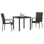 Conjunto de Comedor de Jardín de 5 Piezas Marrón Poliratán de , Sillas de jardín - Ref: Foro24-3379395, Precio: 276,91 €, Des...