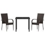 Conjunto de Comedor de Jardín de 5 Piezas Marrón Poliratán de , Sillas de jardín - Ref: Foro24-3379395, Precio: 276,91 €, Des...