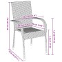 Conjunto de Comedor de Jardín de 5 Piezas Marrón Poliratán de , Sillas de jardín - Ref: Foro24-3379400, Precio: 332,60 €, Des...