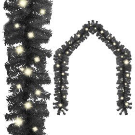 Guirnalda de Navidad con luces LED negro 5 m en Decoración Festiva y Estacional | Comprar online en Foru.es