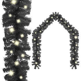 Guirnalda de Navidad con luces LED negro 10 m en Decoración Festiva y Estacional | Comprar online en Foru.es