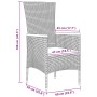 Juego de Comedor de Jardín de 5 Piezas con Cojines Gris de Poliratán | Foro24.es | Tu tienda online para hogar, jardín y más Foro24.es