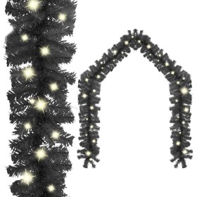 Guirnalda de Navidad con luces LED negro 20 m en Decoración Festiva y Estacional | Comprar online en Foru.es