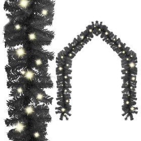 Guirnalda de Navidad con luces LED negro 20 m en Decoración Festiva y Estacional | Comprar online en Foru.es