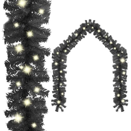 Guirnalda de Navidad con luces LED negro 20 m en Decoración Festiva y Estacional | Comprar online en Foru.es