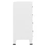 Cajoner industrial de metal blanca 78x40x93 cm de vidaXL, Cajoneras - Ref: Foro24-339616, Precio: 208,33 €, Descuento: %
