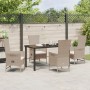 Set de comedor de jardín de 5 piezas con cojines beige de ratán sintético de , Sillas de jardín - Ref: Foro24-3379466, Precio...