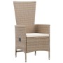 Set de comedor de jardín de 5 piezas con cojines beige de ratán sintético de , Sillas de jardín - Ref: Foro24-3379466, Precio...