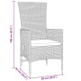 Set de comedor de jardín de 5 piezas con cojines beige de ratán sintético de , Sillas de jardín - Ref: Foro24-3379466, Precio...