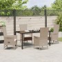 Set de Comedor de Jardín de 5 Piezas con Cojines Beige Poliratán de , Sillas de jardín - Ref: Foro24-3379467, Precio: 566,29 ...