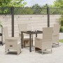 Conjunto de Comedor de Jardín de 5 Piezas con Cojines Beige Ratán PE de , Sillas de jardín - Ref: Foro24-3379472, Precio: 564...