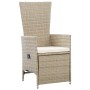 Juego de Comedor de Jardín de 7 Piezas con Cojines Beige Ratán Sintético de , Sillas de jardín - Ref: Foro24-3379475, Precio:...