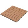 Baldosas de porche de WPC 30x30 cm 2 m² marrón 22 unidades en Materiales de construcción | Comprar online en Foru.es