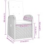 Conjunto de Comedor Jardín de 5 Piezas con Cojines de Ratán Gris de , Sillas de jardín - Ref: Foro24-3379487, Precio: 720,60 ...