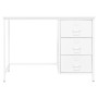 Escritorio industrial con cajones acero blanco 105x52x75 cm de vidaXL, Escritorios - Ref: Foro24-339635, Precio: 126,20 €, De...