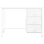 Escritorio industrial con cajones acero blanco 105x52x75 cm de vidaXL, Escritorios - Ref: Foro24-339635, Precio: 125,30 €, De...