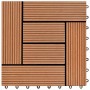 Baldosas de porche de WPC 30x30 cm 2 m² marrón 22 unidades en Materiales de construcción | Comprar online en Foru.es