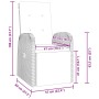 Juego de Comedor de Jardín de 7 Piezas con Cojines Rattan Poliéster Gris de , Sillas de jardín - Ref: Foro24-3379497, Precio:...