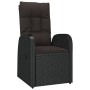 Set de Comedor de Jardín de 5 Piezas con Cojines Poliratán Negro de , Sillas de jardín - Ref: Foro24-3379521, Precio: 686,53 ...