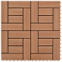 Baldosas de porche de WPC 30x30 cm 2 m² marrón 22 unidades en Materiales de construcción | Comprar online en Foru.es
