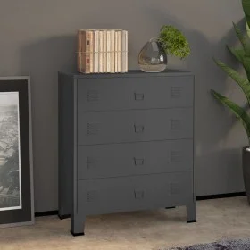 Industrial anthracite gray metal chest of drawers 78x40x93 cm by vidaXL, Drawers - Ref: Foro24-339617, Price: 202,06 €, Disco...