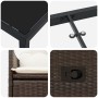 Conjunto de Comedor de Jardín de 7 Piezas de con Cojines de Poliratán Marrón de , Sillas de jardín - Ref: Foro24-3379545, Pre...