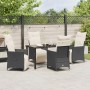 Juego de Comedor de Jardín de 5 Piezas con Cojines Negro Poliratán de , Sillas de jardín - Ref: Foro24-3379564, Precio: 539,4...