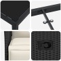 Juego de Comedor de Jardín de 5 Piezas con Cojines Negro Poliratán de , Sillas de jardín - Ref: Foro24-3379564, Precio: 539,4...