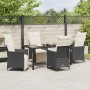 Juego de comedor de jardín de 5 piezas con cojines Polirratán negro de , Sillas de jardín - Ref: Foro24-3379565, Precio: 555,...