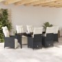 Set de Comedor de Jardín de 7 Piezas con Cojines Poliratán Negro de , Sillas de jardín - Ref: Foro24-3379567, Precio: 786,03 ...