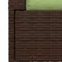Sofá de 2 plazas con cojines ratán sintético marrón de vidaXL, Conjuntos de jardín - Ref: Foro24-317553, Precio: 243,21 €, De...
