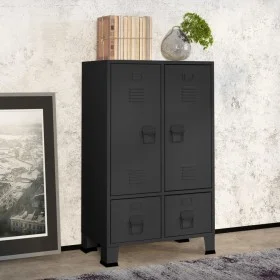 Industrial wardrobe in anthracite gray steel, 67x35x107 cm. by vidaXL, Wardrobes - Ref: Foro24-339612, Price: 173,03 €, Disco...