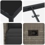 Juego de Comedor de Jardín de 5 Piezas con Cojines Gris Poliratán de , Sillas de jardín - Ref: Foro24-3379579, Precio: 614,67...