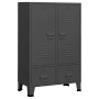 Armario industrial acero gris antracita 67x35x107 cm de vidaXL, Armarios roperos - Ref: Foro24-339612, Precio: 158,29 €, Desc...
